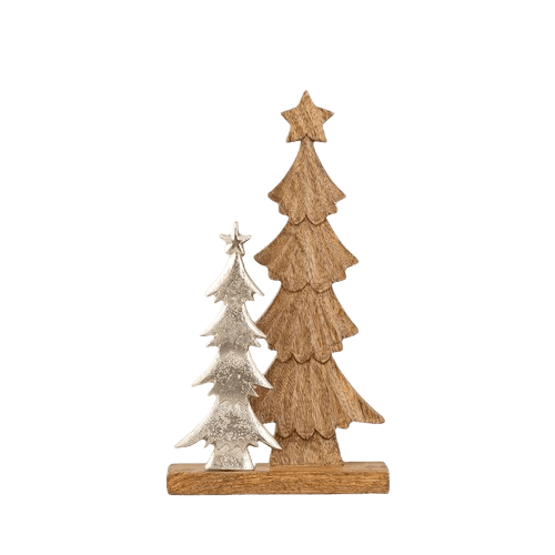 WOOD & ALUMINIUM TREE (NATURAL)